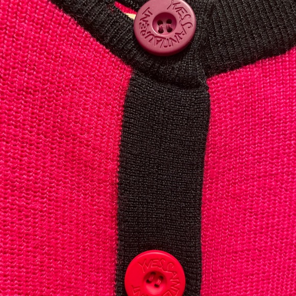 Vintage Yves Saint Laurent cardigan fuchsia - Picture 5 of 13
